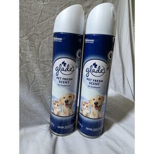 2x Glade Air Freshener Room Spray Pet Fresh Scent 8 oz Set Lot NEW